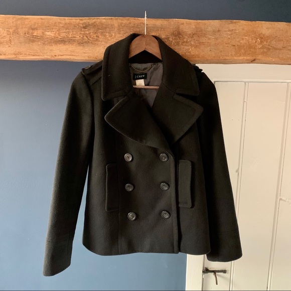 J. Crew Jackets & Blazers - J.Crew black pea coat